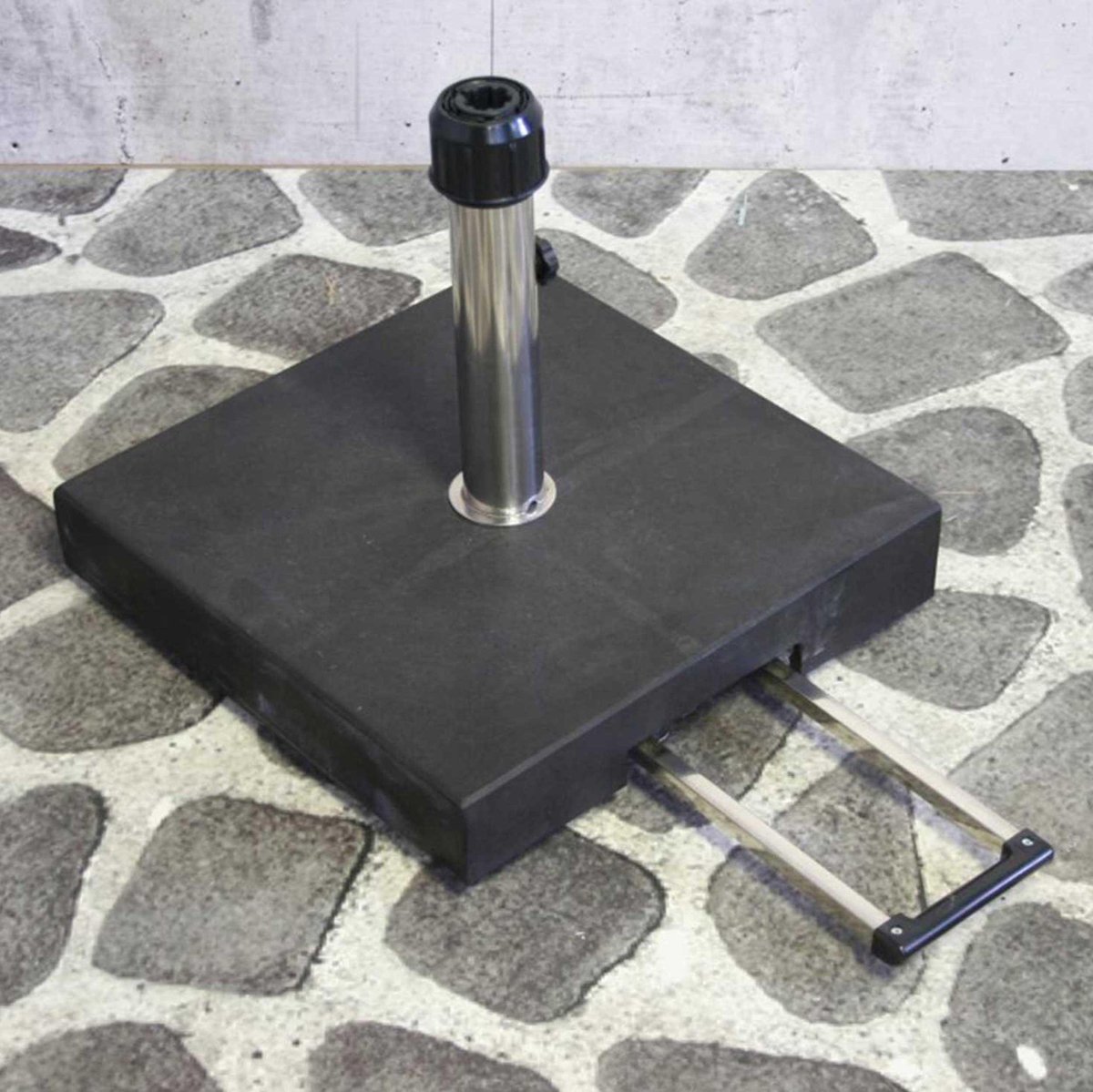 Parasolvoet zwart graniet 40 kg