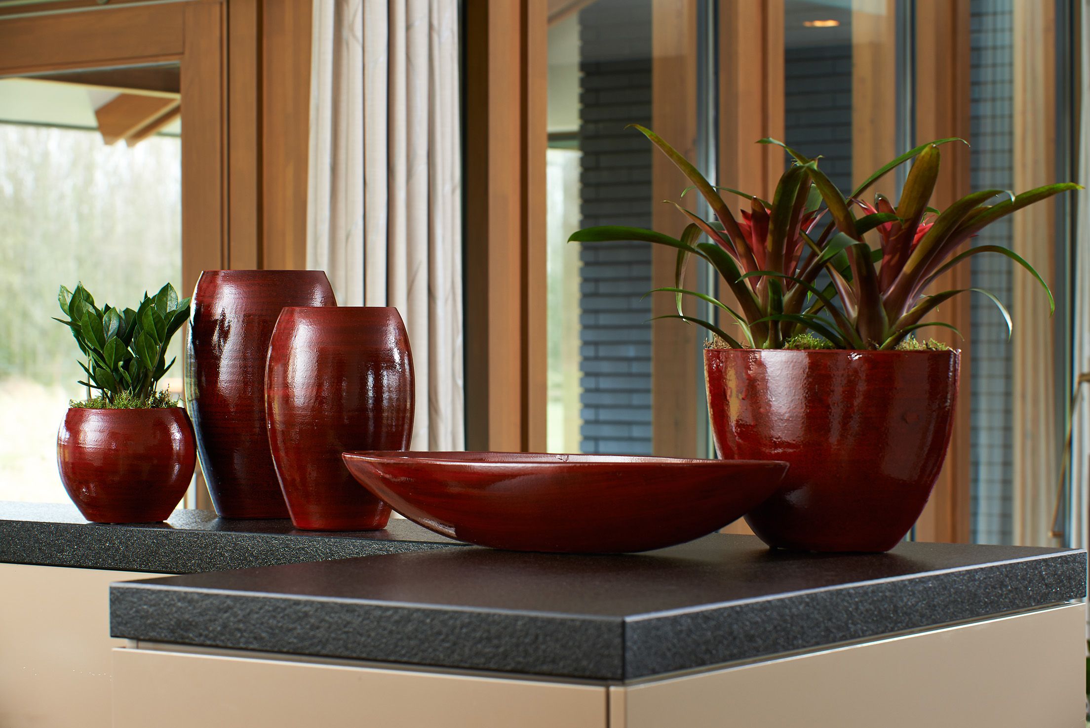 Pot Cresta deep red D17 H13