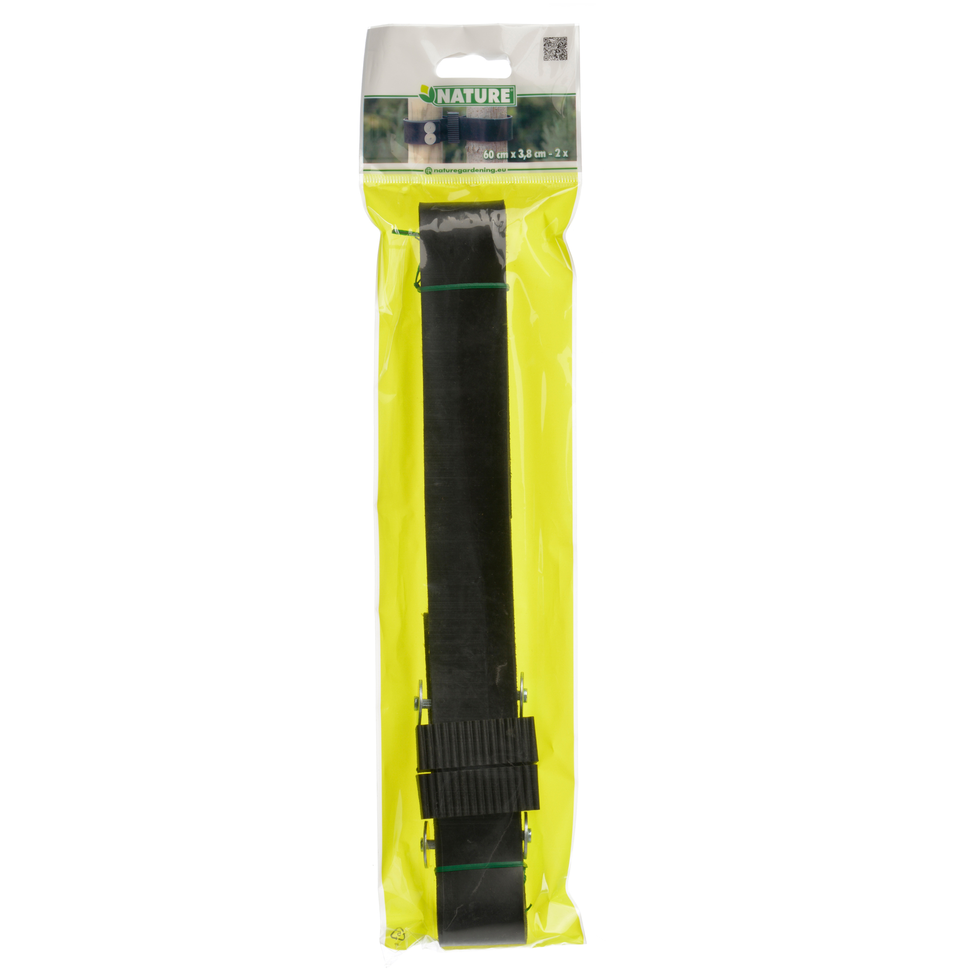 Boomband rubber/canv. L60 B3.8cm 2st