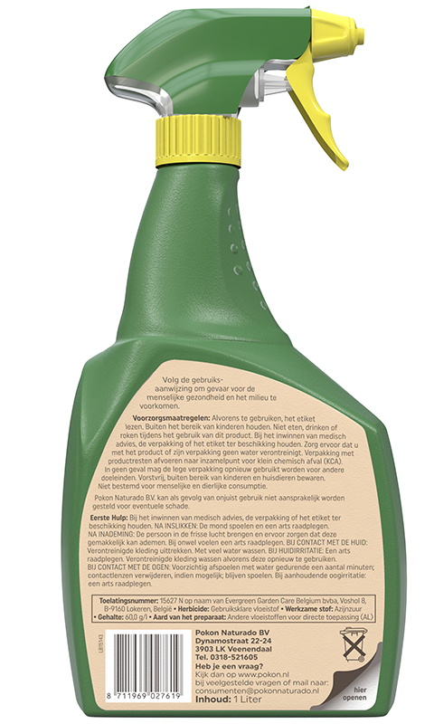 Tegen onkruid spray 1l