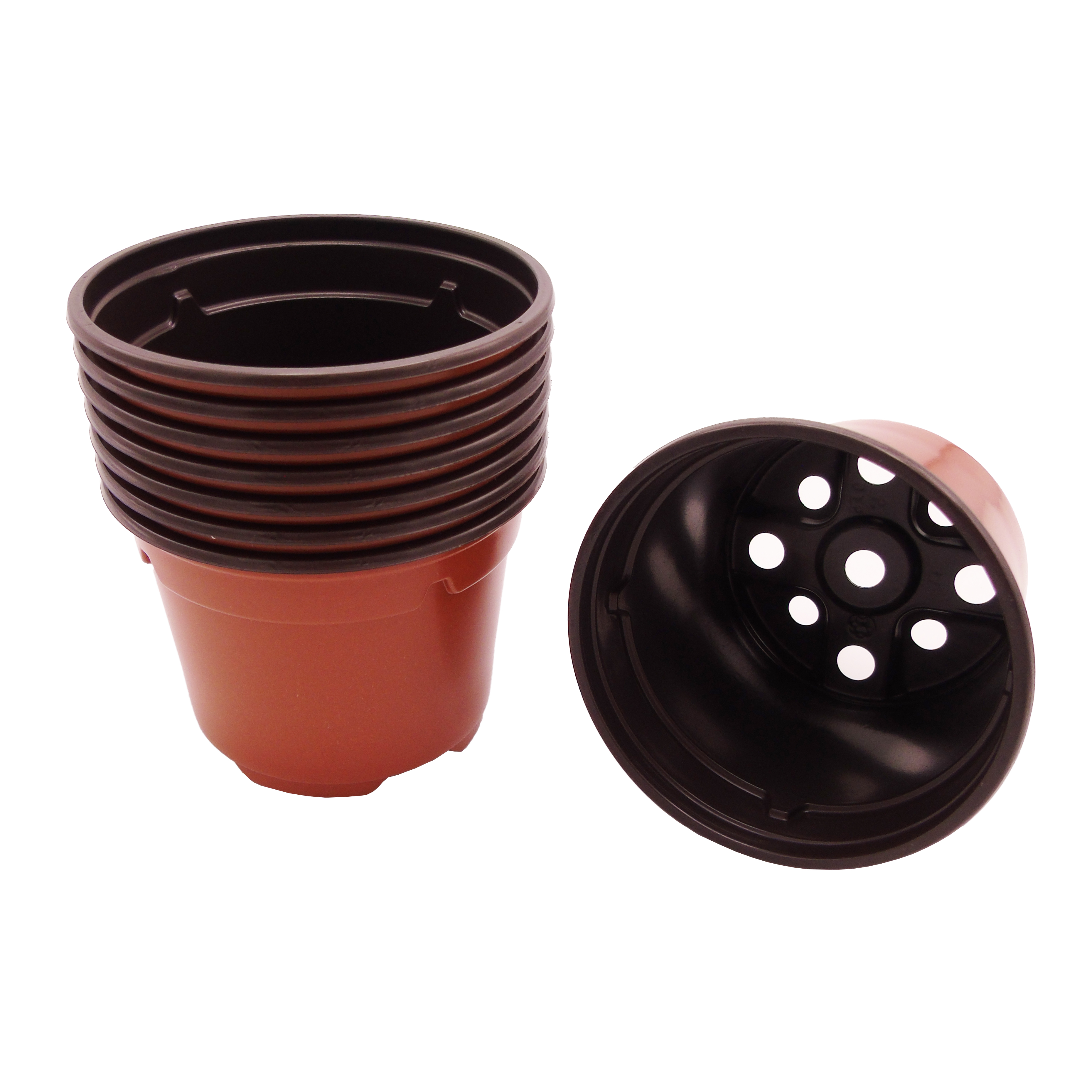 Stekpot D9 H7cm terracotta 8st
