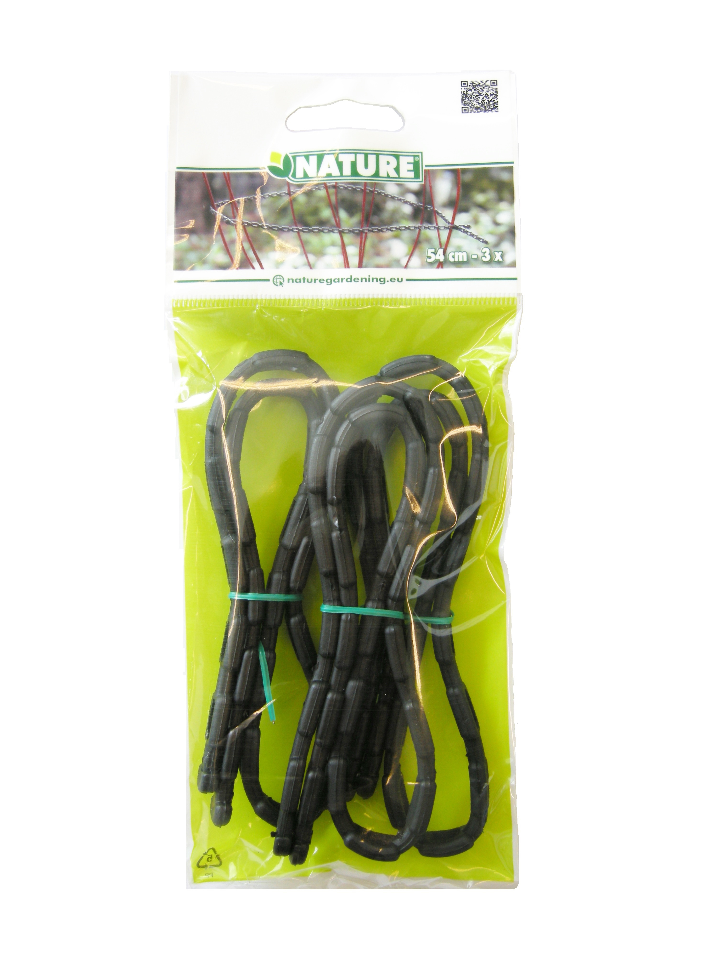 Heesterband zwart 3 stuks L54cm