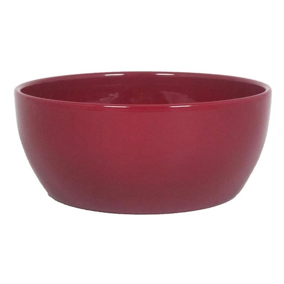 Schaal Boule wijnrood D24.5 H9.5cm