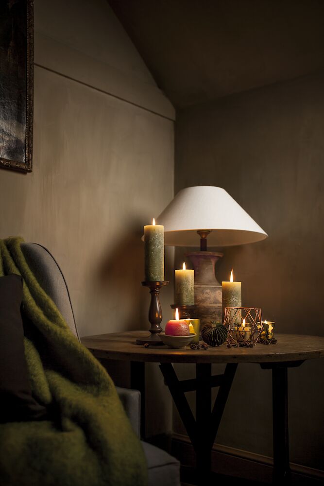 70/130 Rustic pillar Olijfgroen