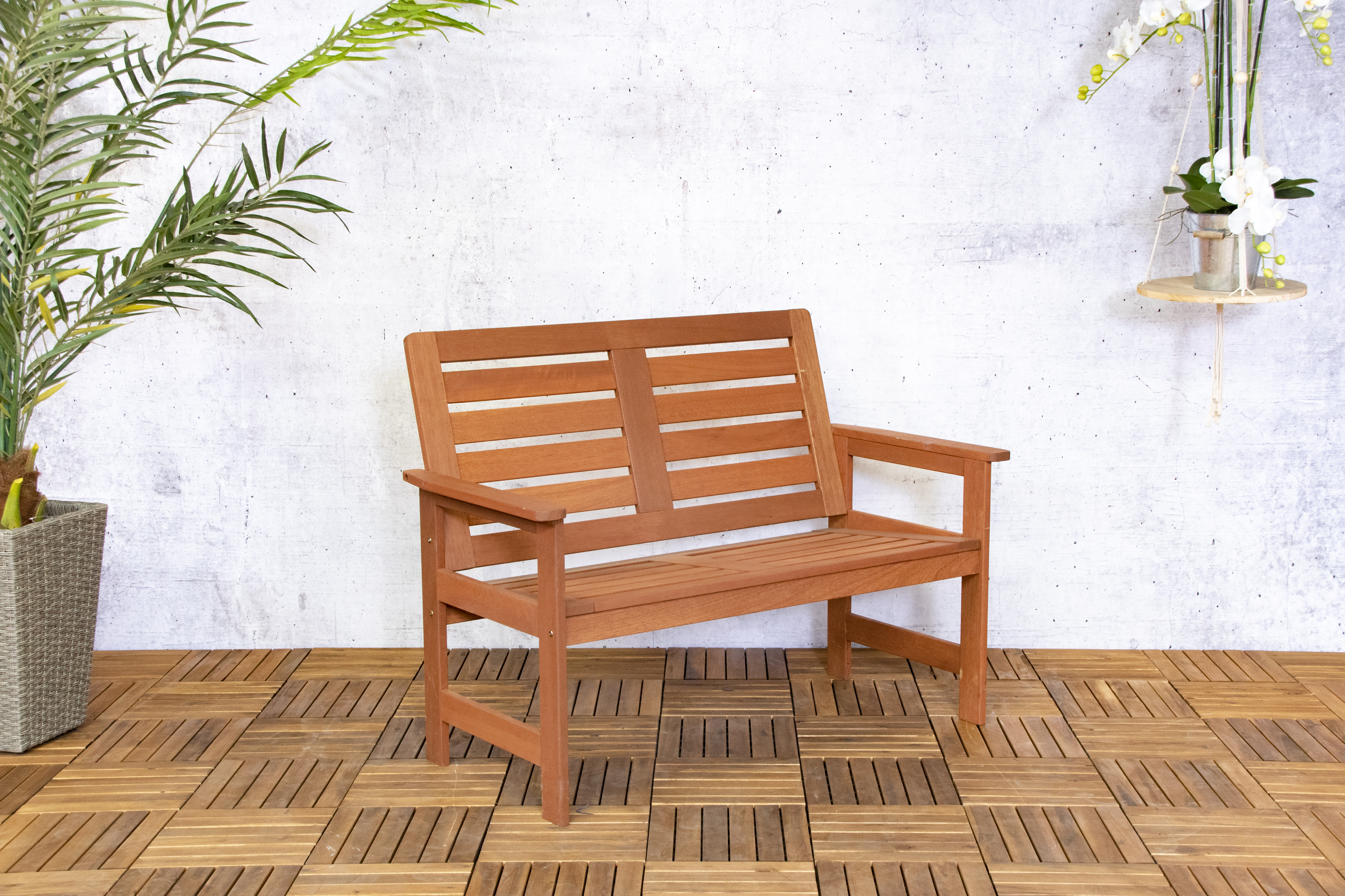 Vera 2-seater bench 120cm
