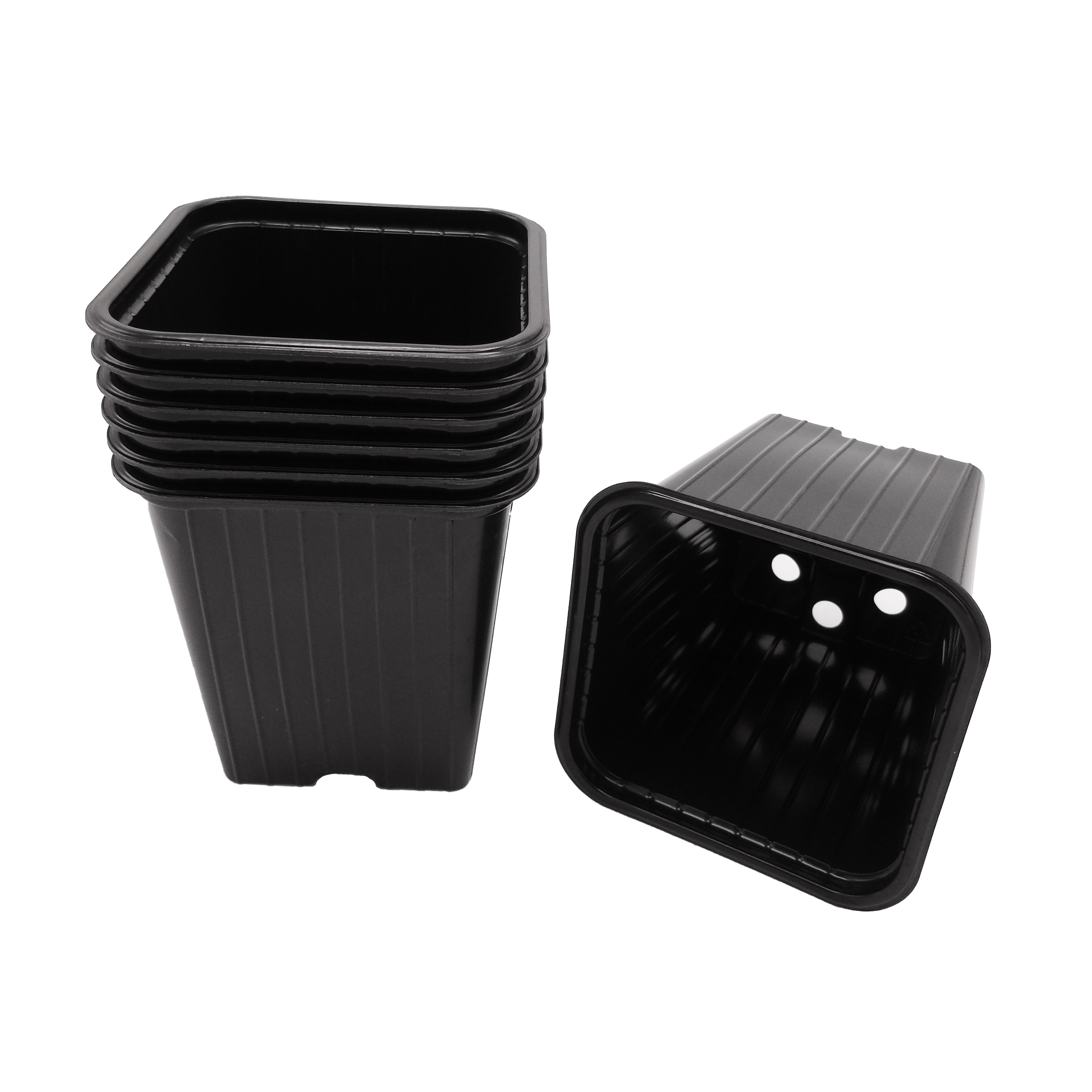 Stekpot 9x9x9.5cm zwart 7st