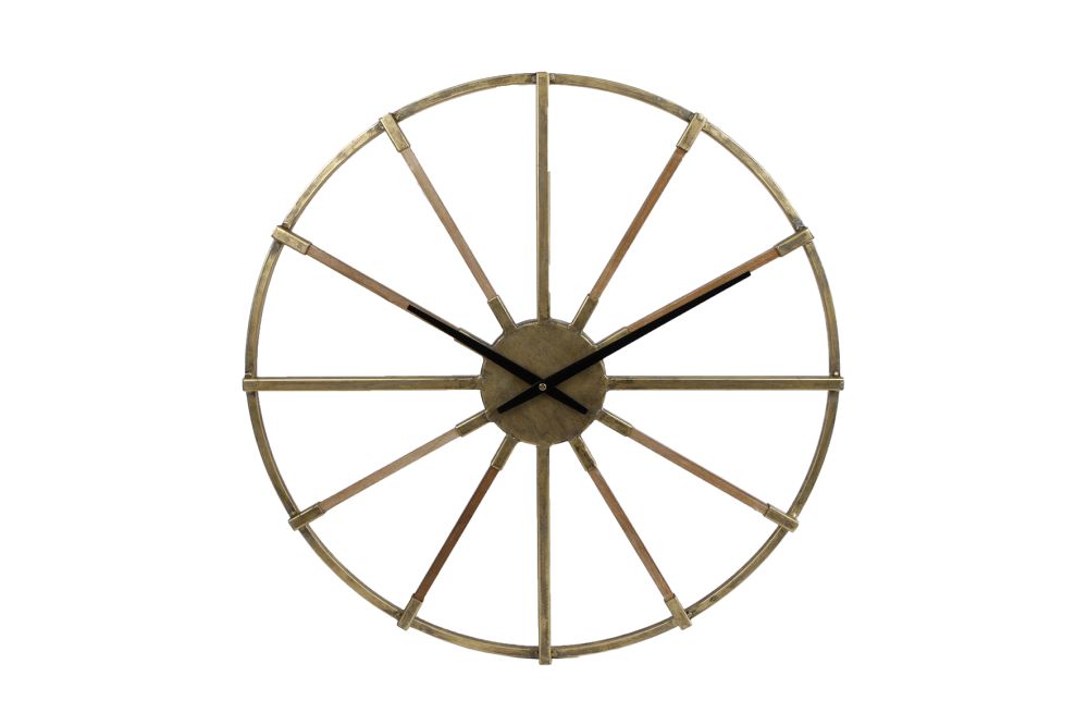Klok "Leicester" goud metaal 60x3.5x60cm