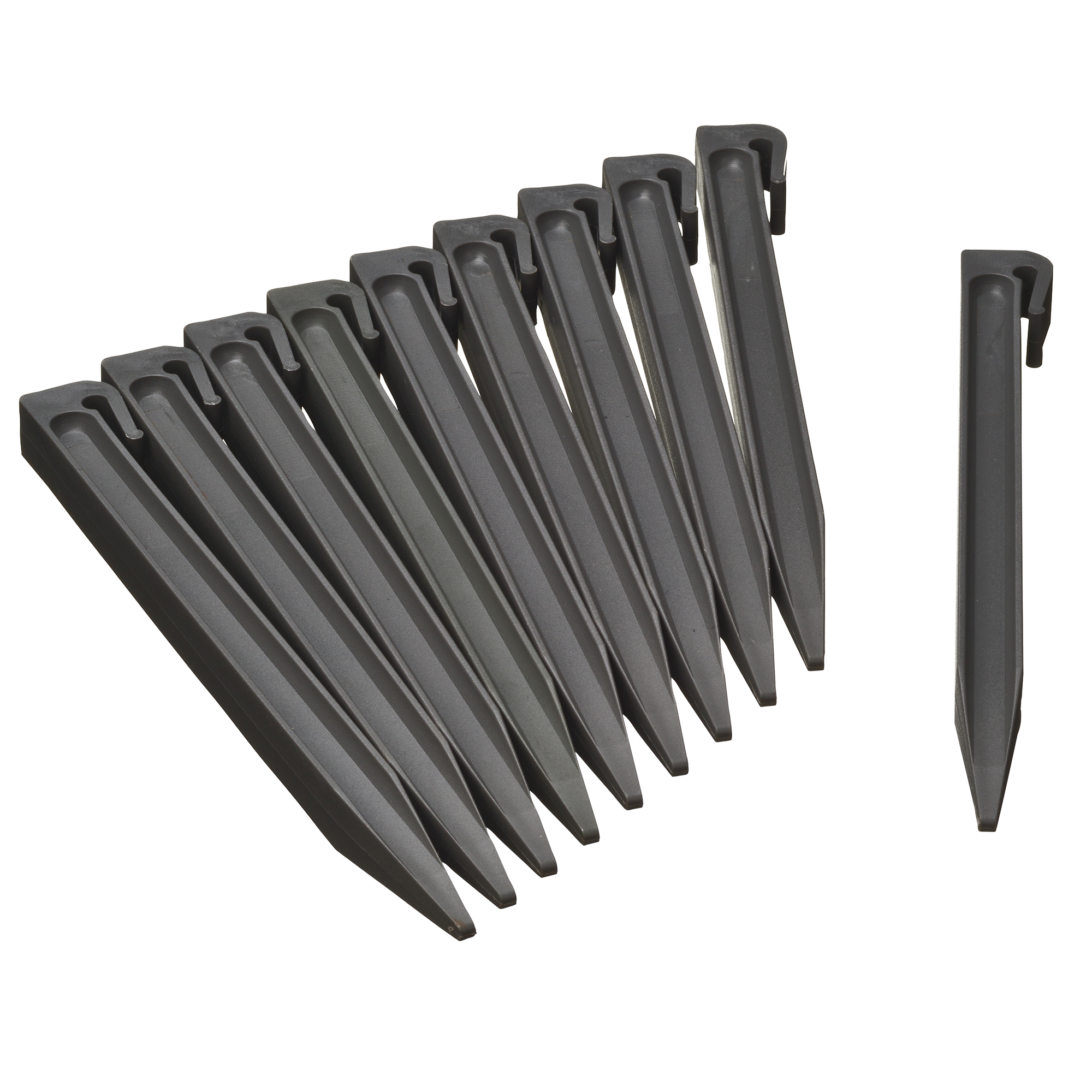 Grondpen 26.7cm grijs 10st