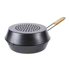 BBQ Pan met deksel en handvat