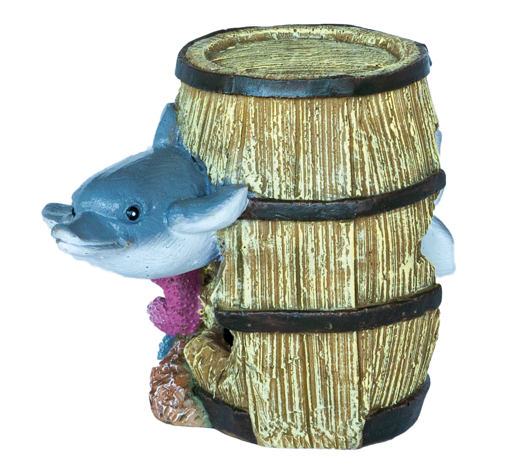 Deco barrel dolphin
