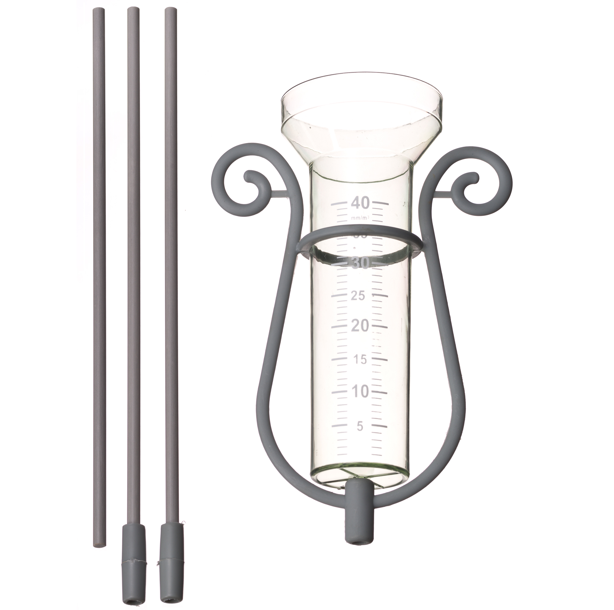 Regenmeter incl. Alu. Steel 110cm-40mm