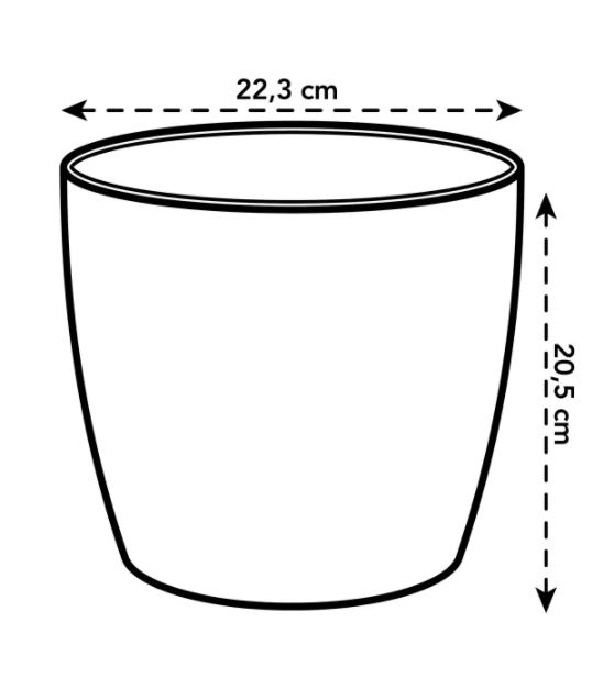 pot brussels d22cm wit