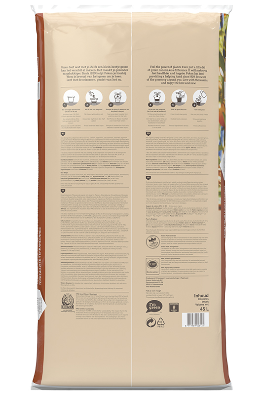 Pokon Bio Mediterrane Potgrond 45L