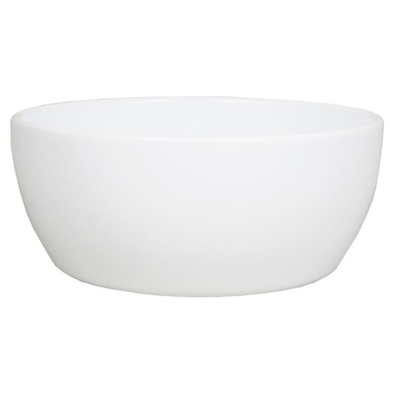 Schaal Boule wit D18.5 H8.5cm
