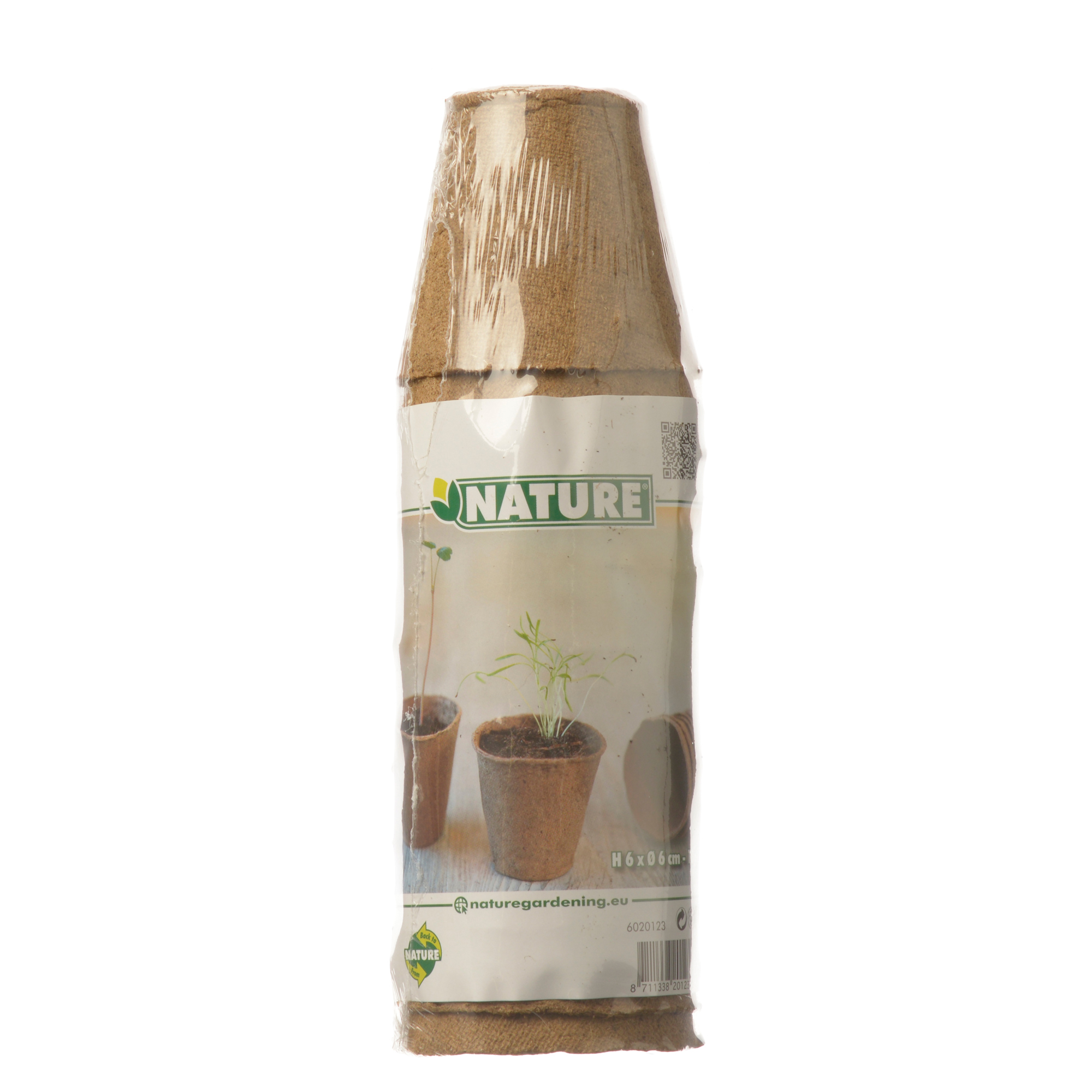 Turfpotje 18 stuks H6xØ6cm