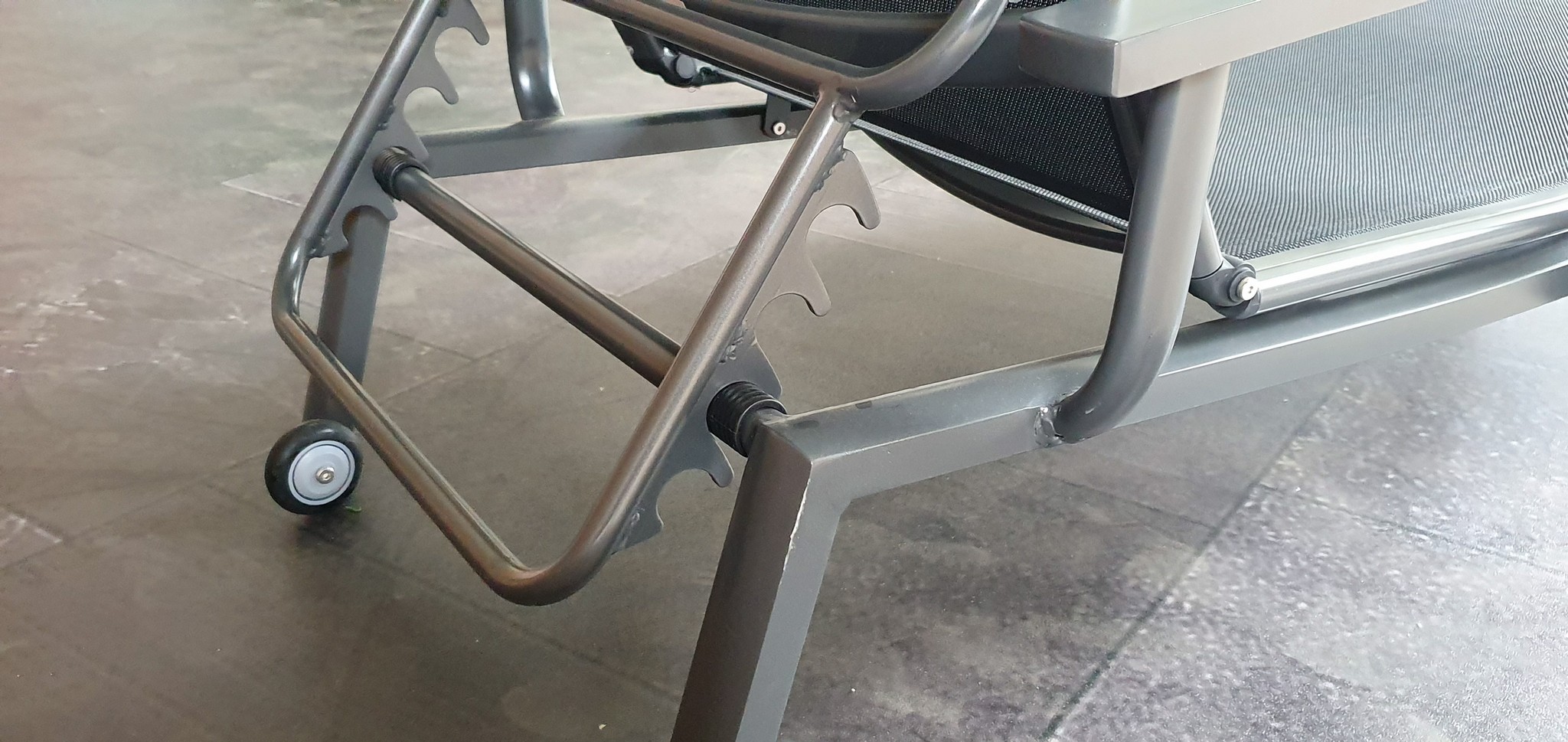 Torino lounger 2x2 black