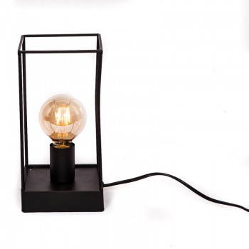 Lamp in metalen frame 20x20x20cm