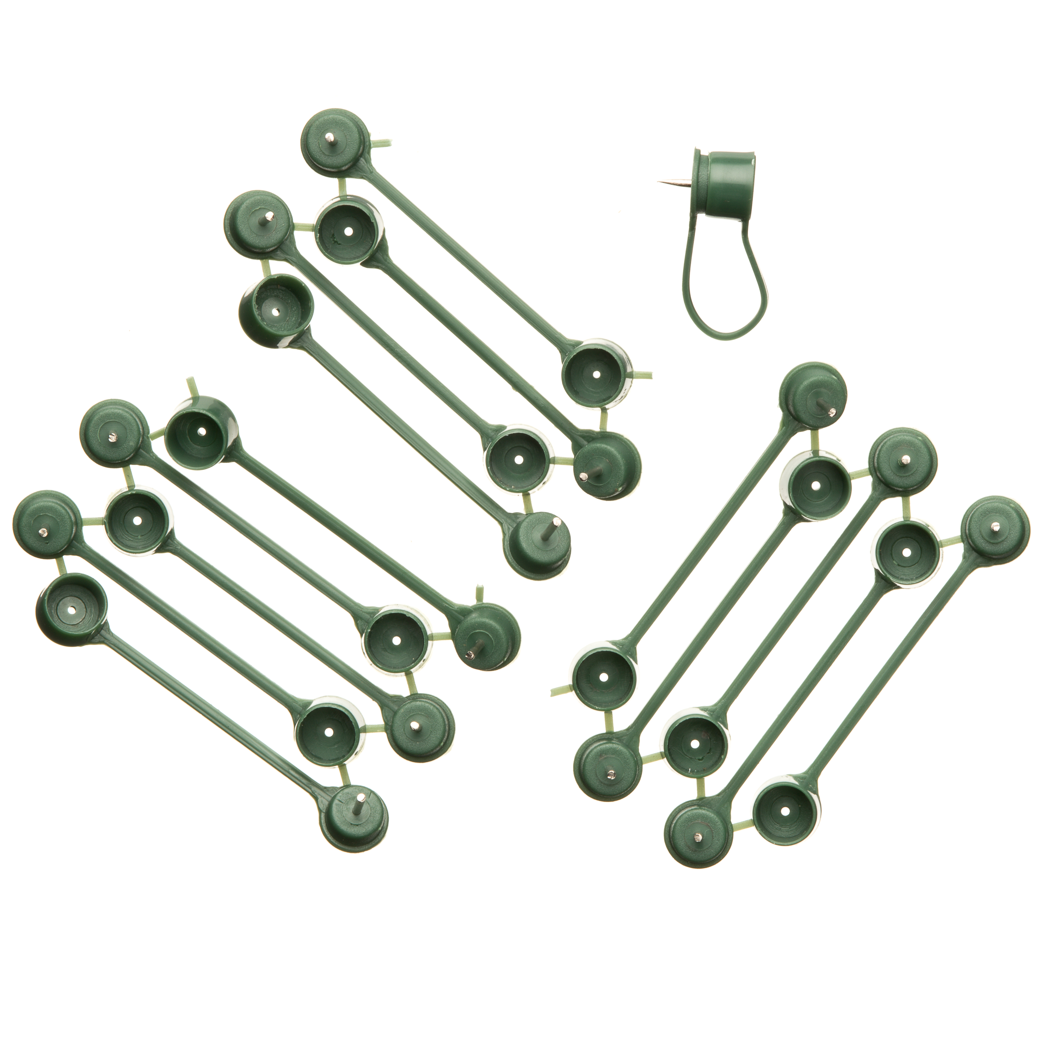 Plantenklemmen groen D15mm 15st