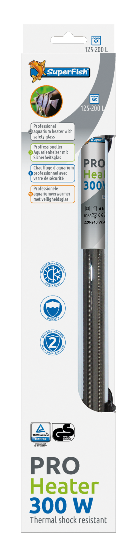 Pro heater 300w 125-200l (35cm)