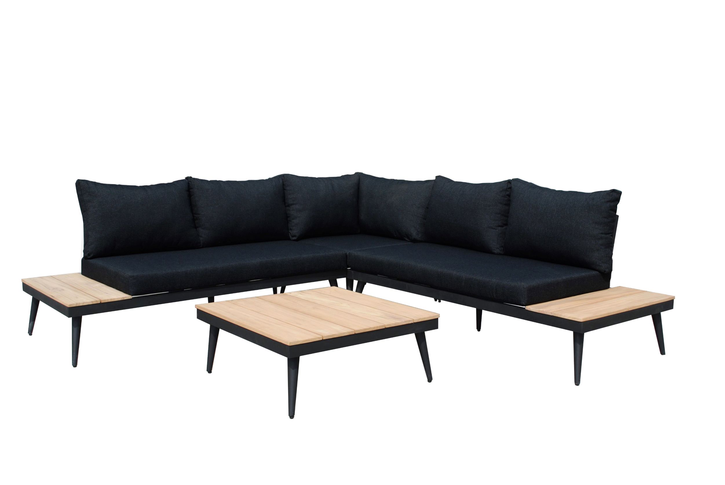 Silverstone Hoekset black met accacia