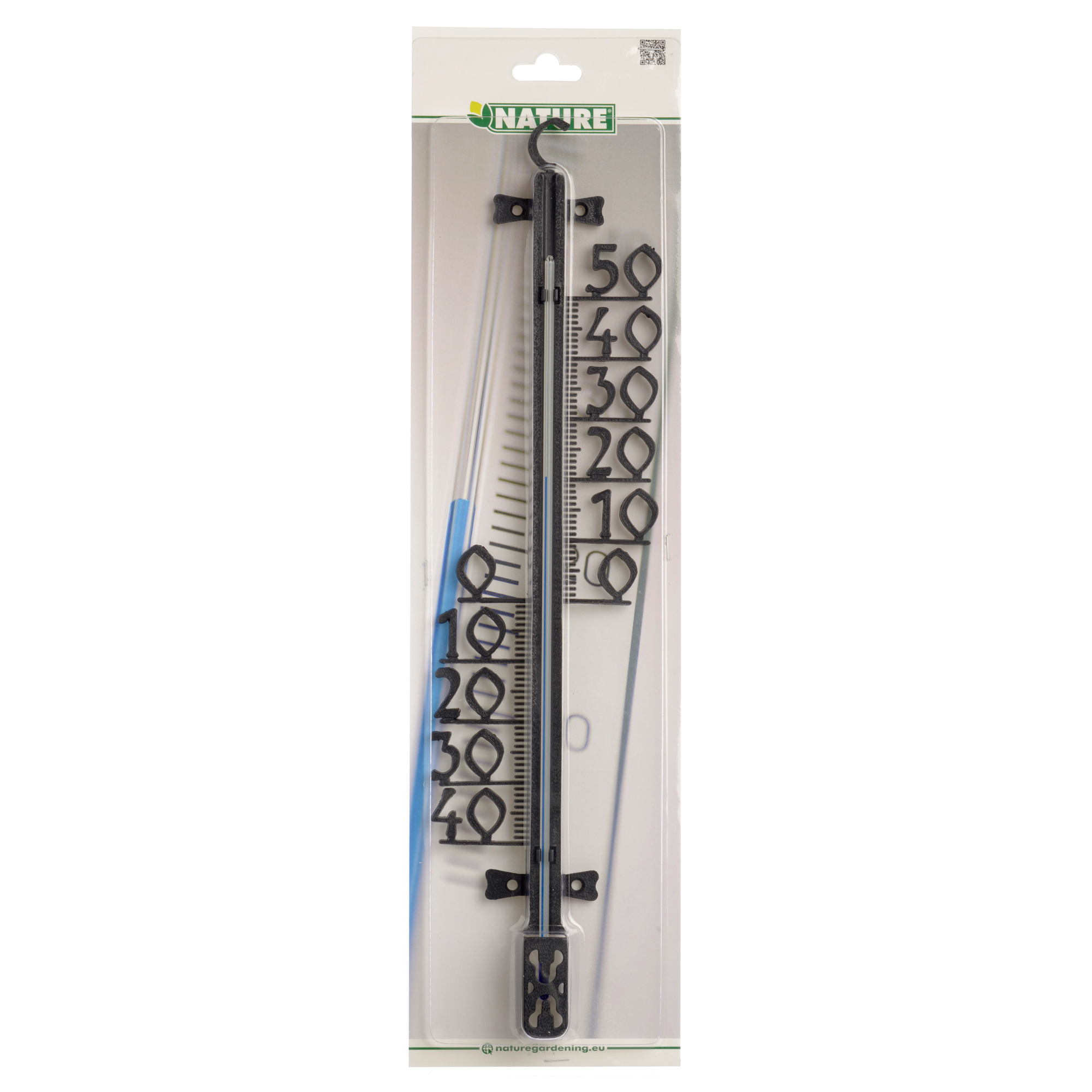Profielthermometer zwart H46.5cm