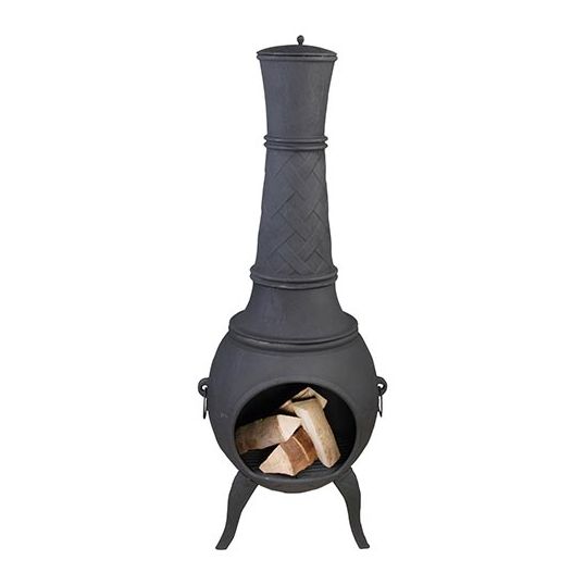 Gietijzeren Terraskachel Grijs H150cm