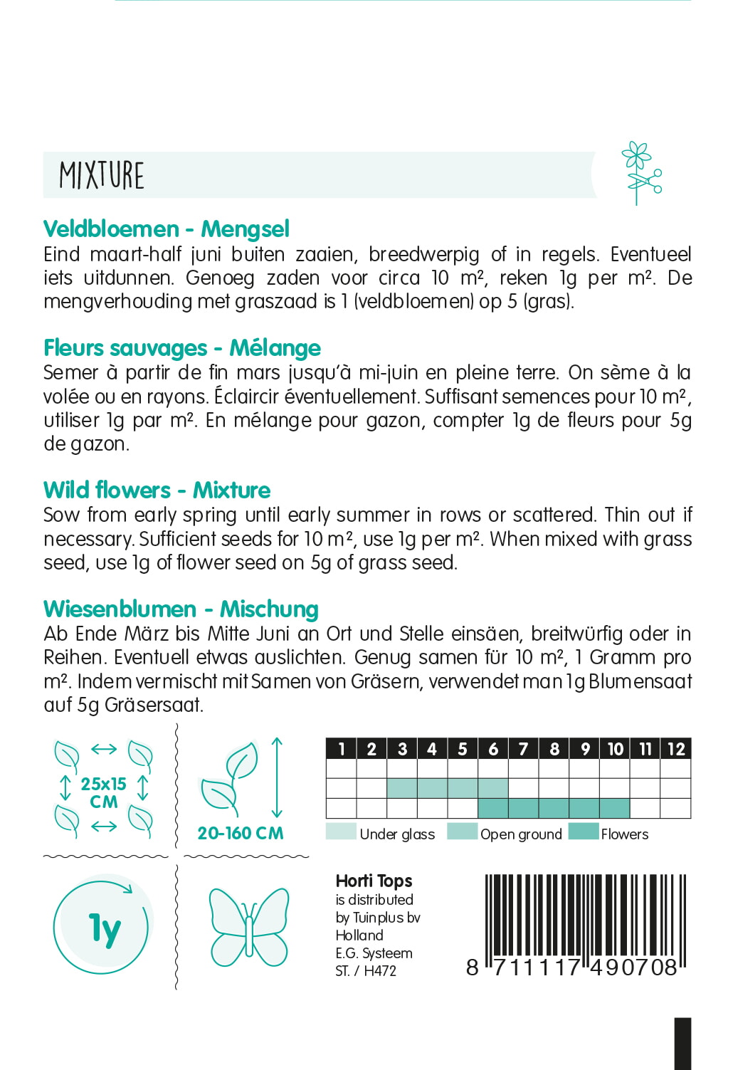HT Veldbloemenmengsel 10 gram