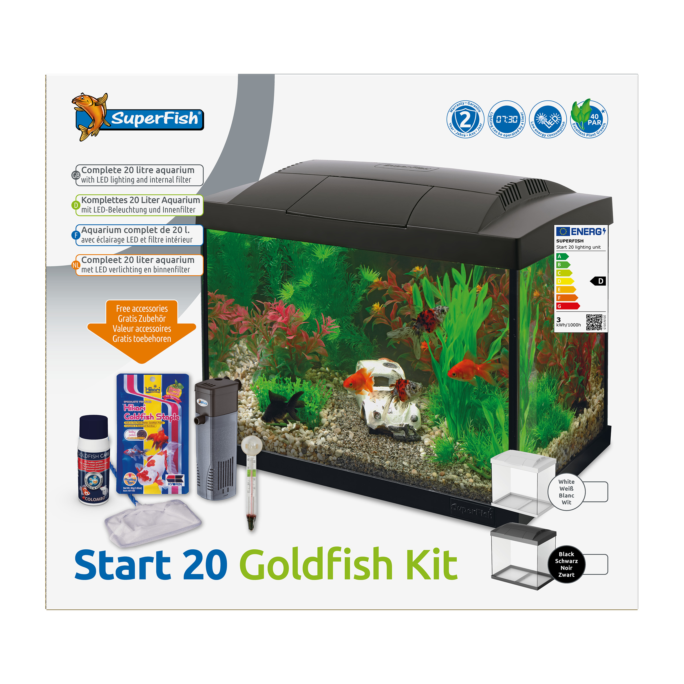 Start 20 goldfish kit zwart