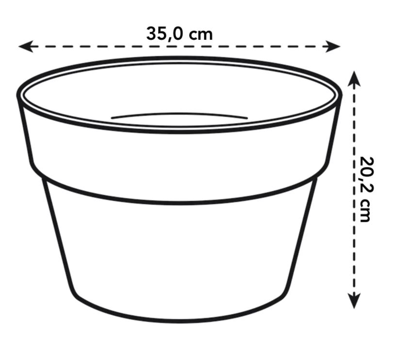 Loft Urban schaal 35cm. kers