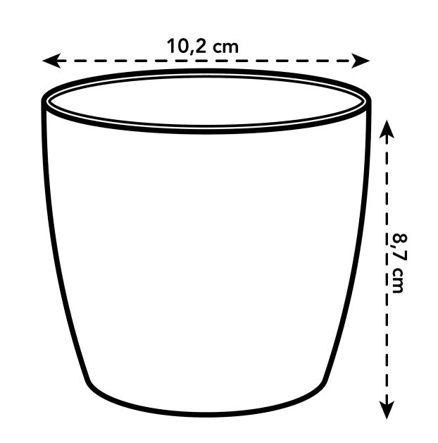 pot brussels d9.5cm antraciet