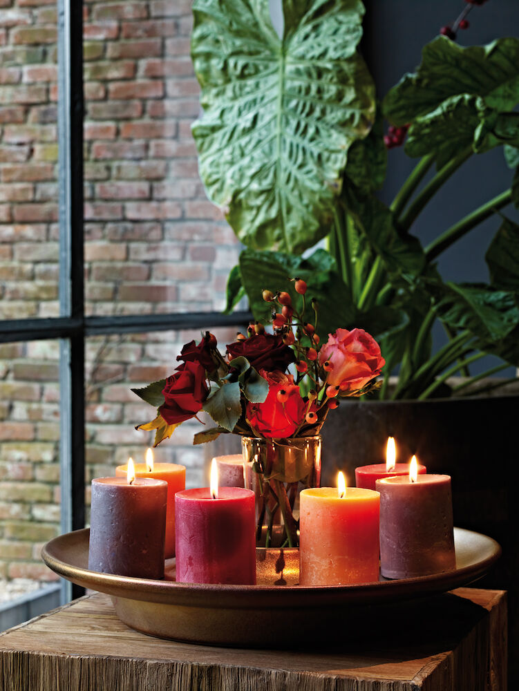 70/80 Rustic pillar Wine red