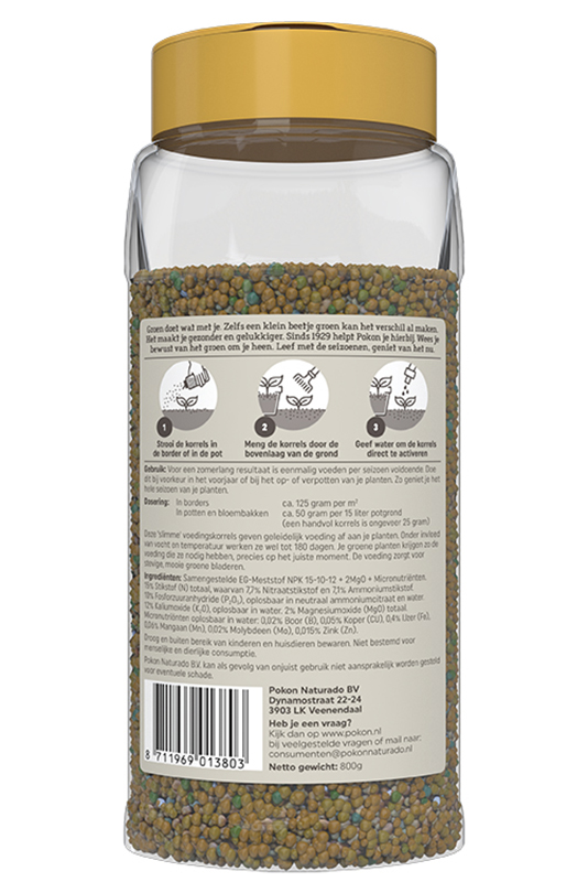 Pokon Groene Planten Voedingskorrels 800gr