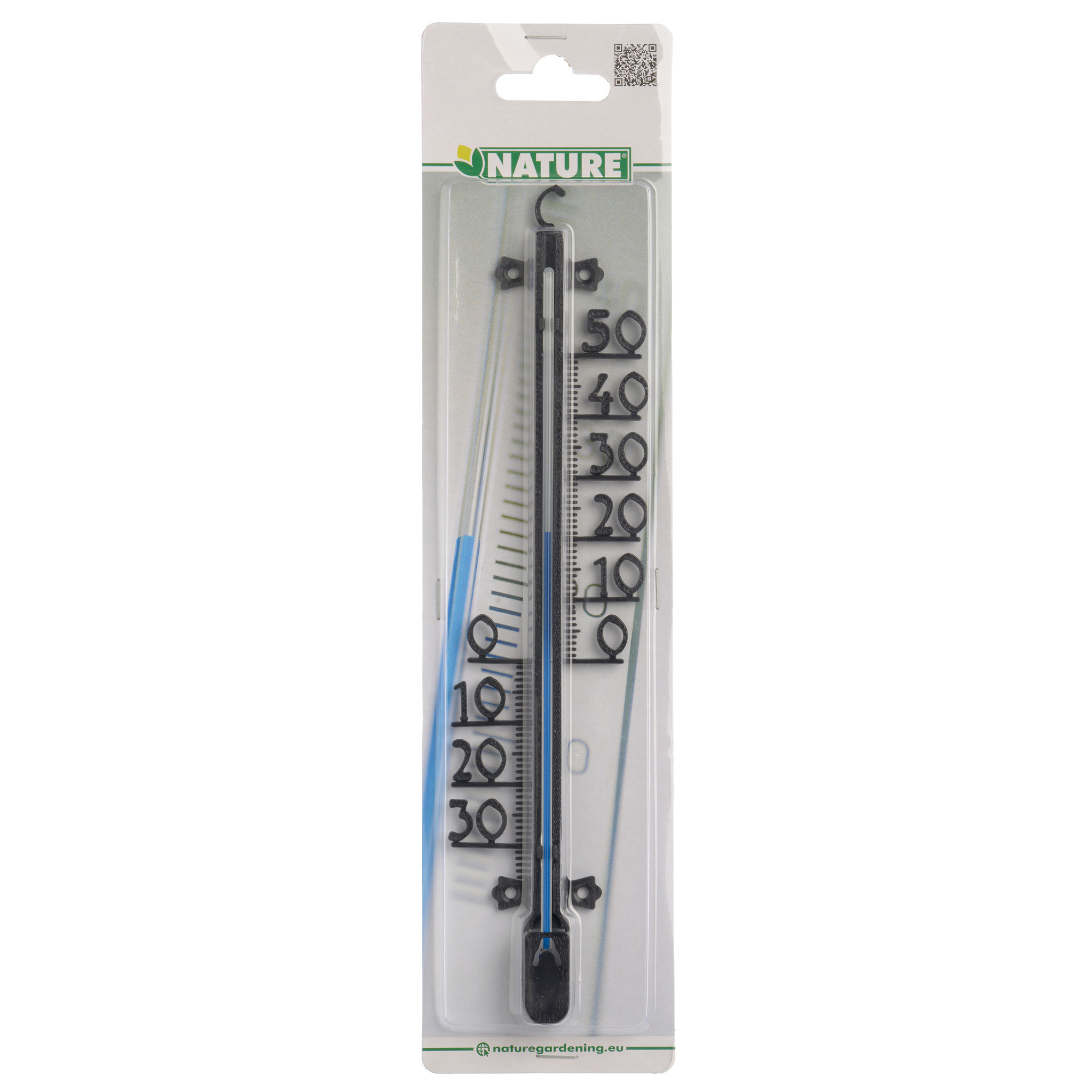 Profielthermometer zwart H25cm