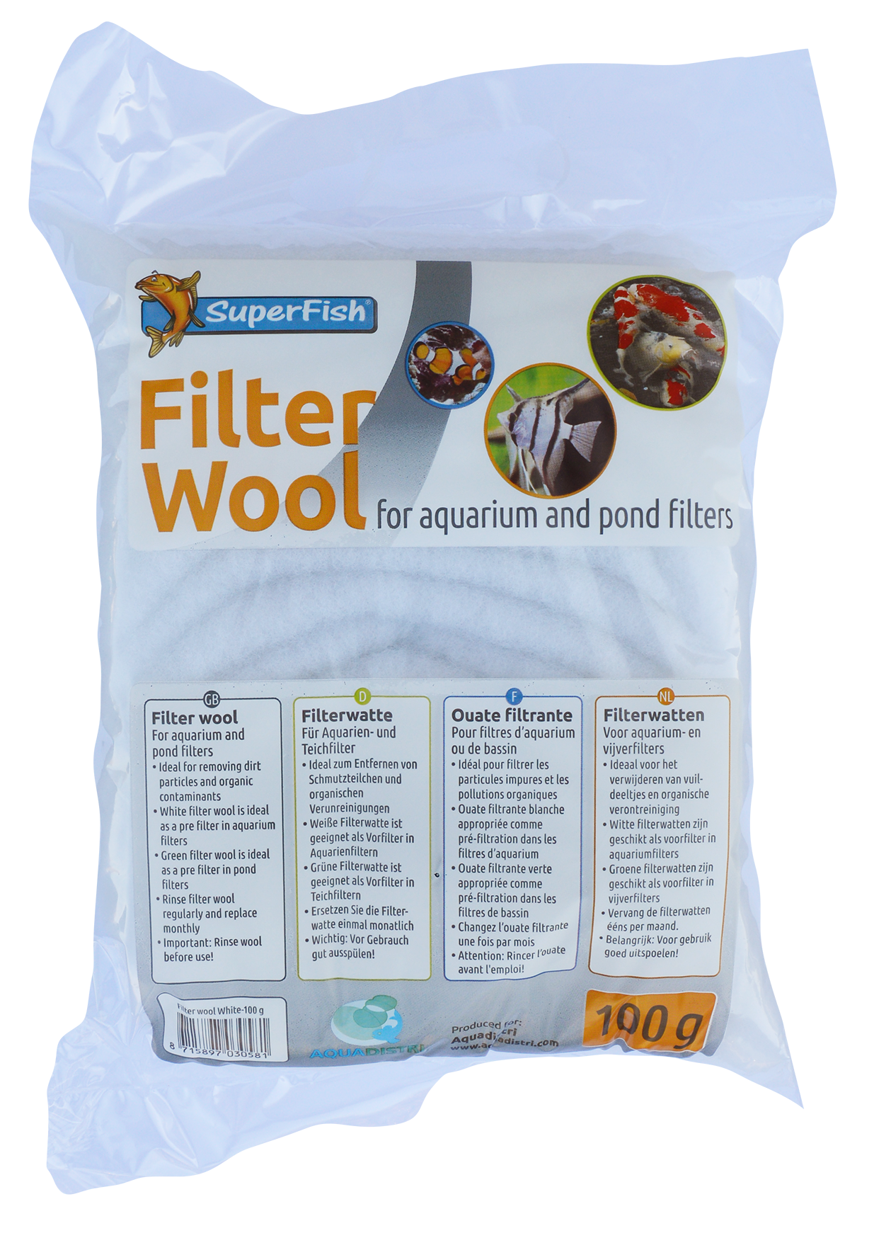Filterwatten wit 100g