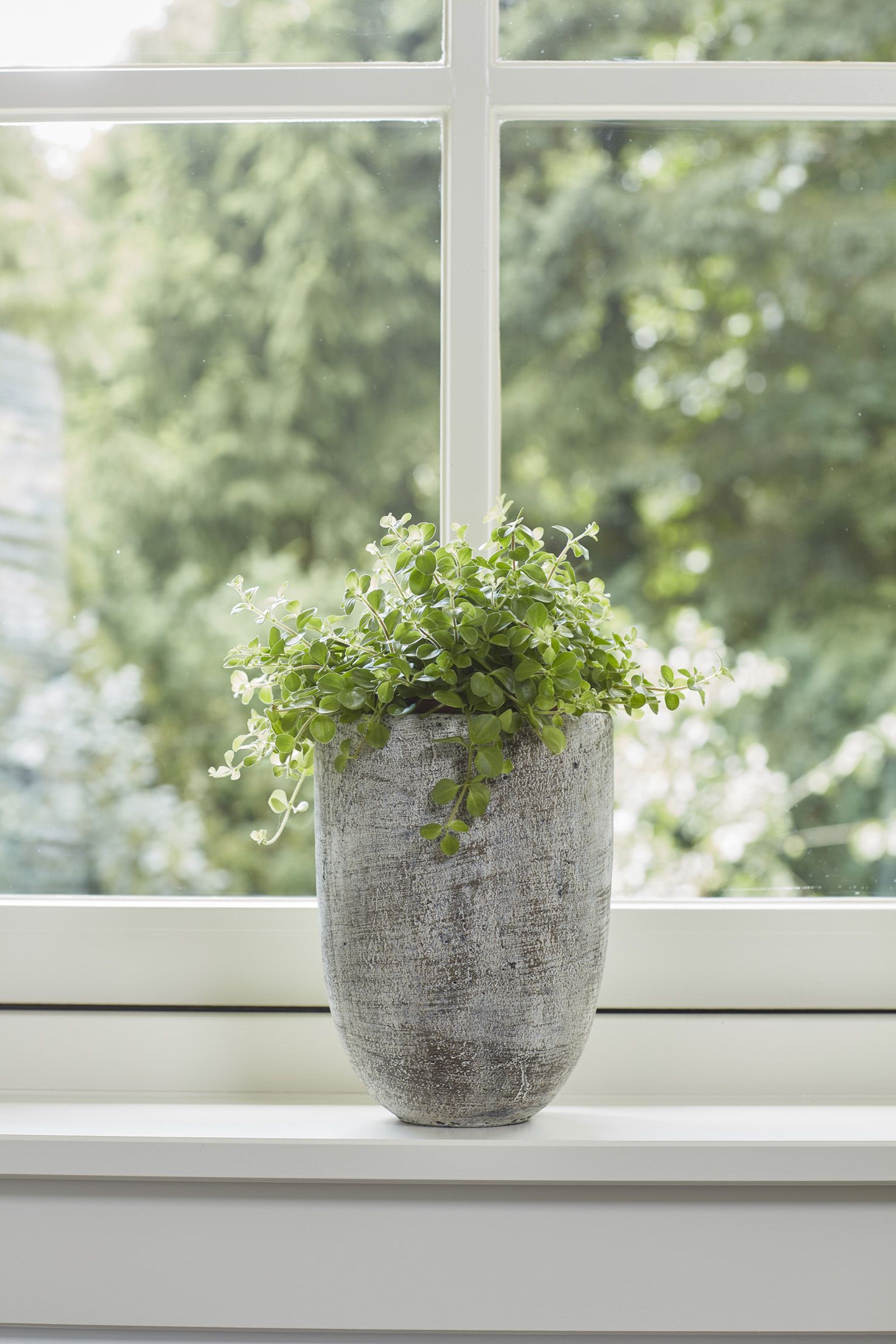 Pot hoog Anne white earth D16 H22