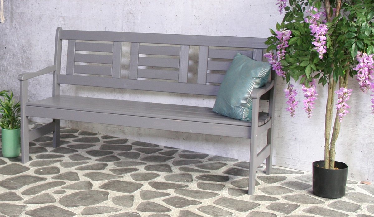 Boulogne 3-zitsbank Grey 155cm