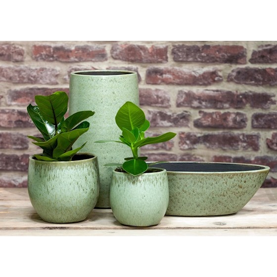 Pot Mason mintgroen D14 H13