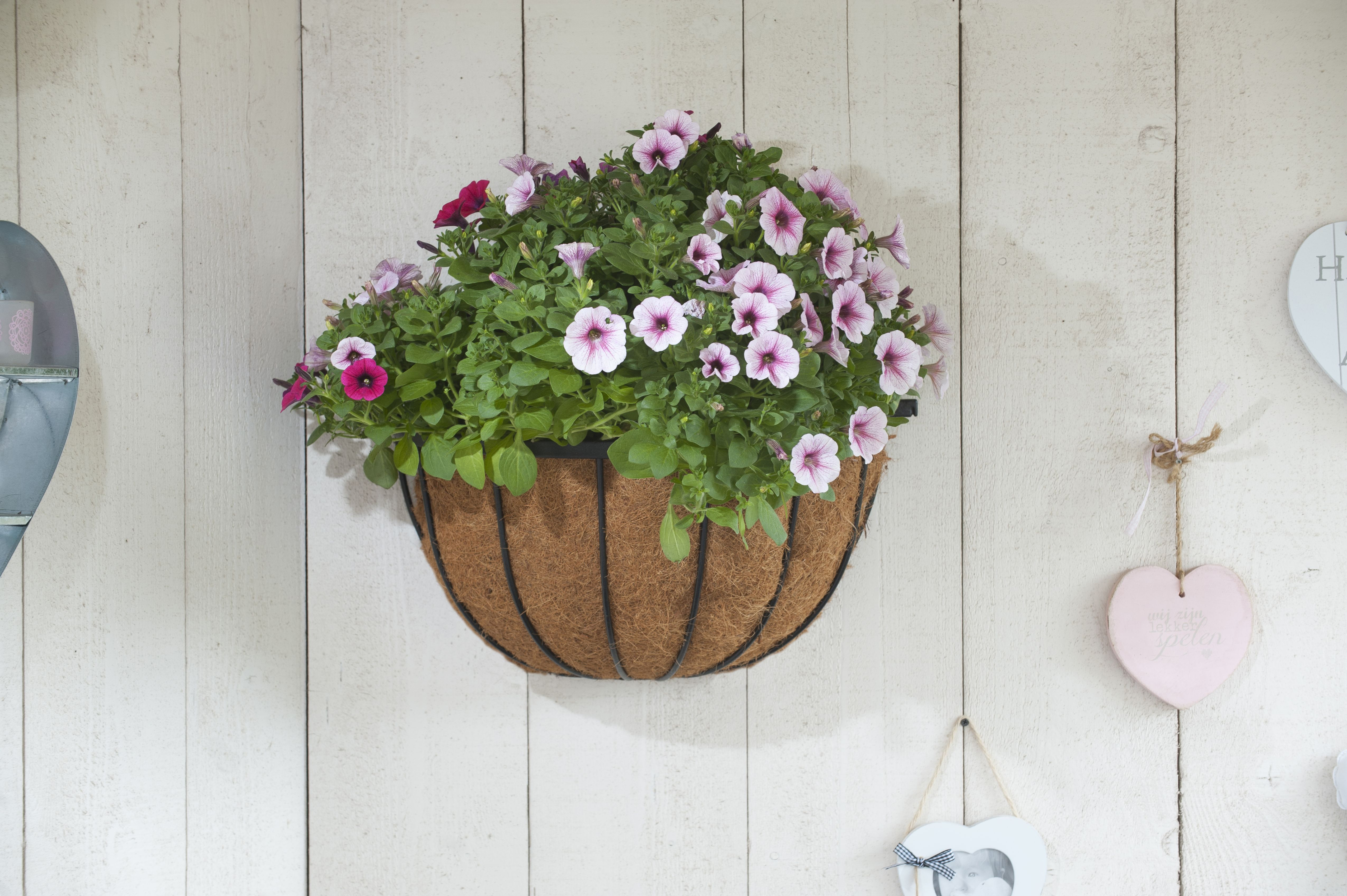Hanging Basket Smeedijzer zwart H19x½ D40cm