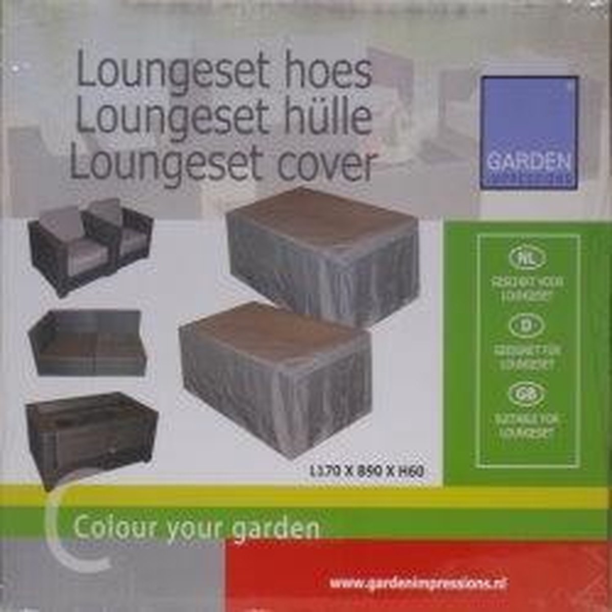 Hoes voor Loungeset L170 B90 H60