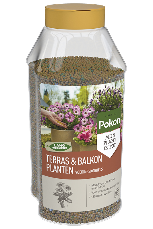 Pokon Terras & Balkon Planten Langwerkende Voedingskorrels 1800gr