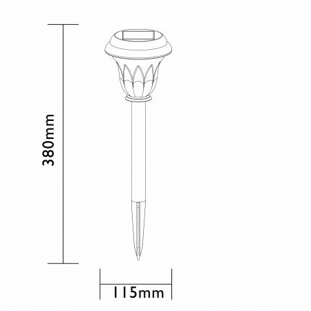Intelligent Solar Pulzar 10LM Tuinlamp