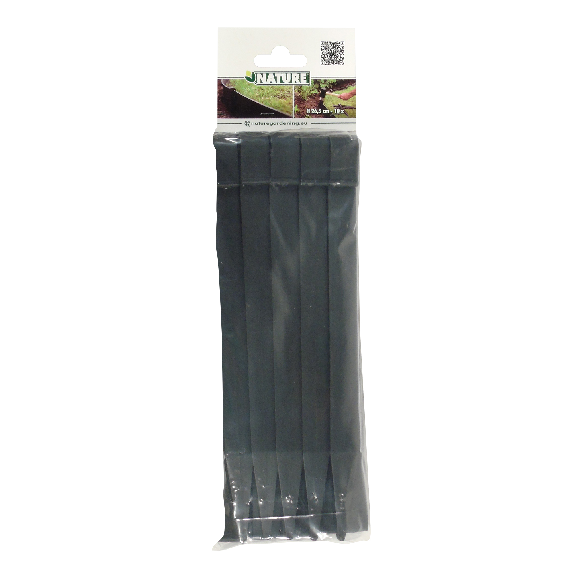 Grondpen 26.7cm zwart 10st