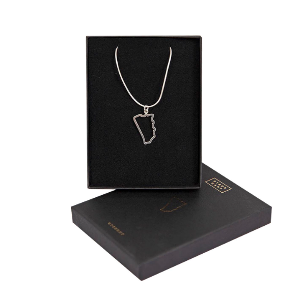 Stadshart ketting zilver