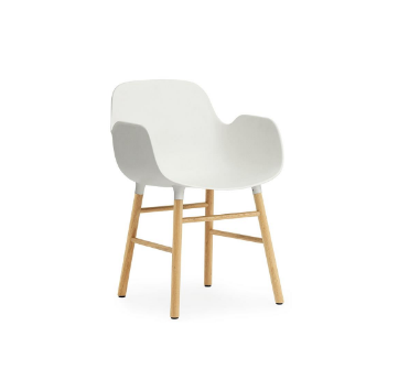 Normann CPH Form Armchair Wood Oak gestoffeerd