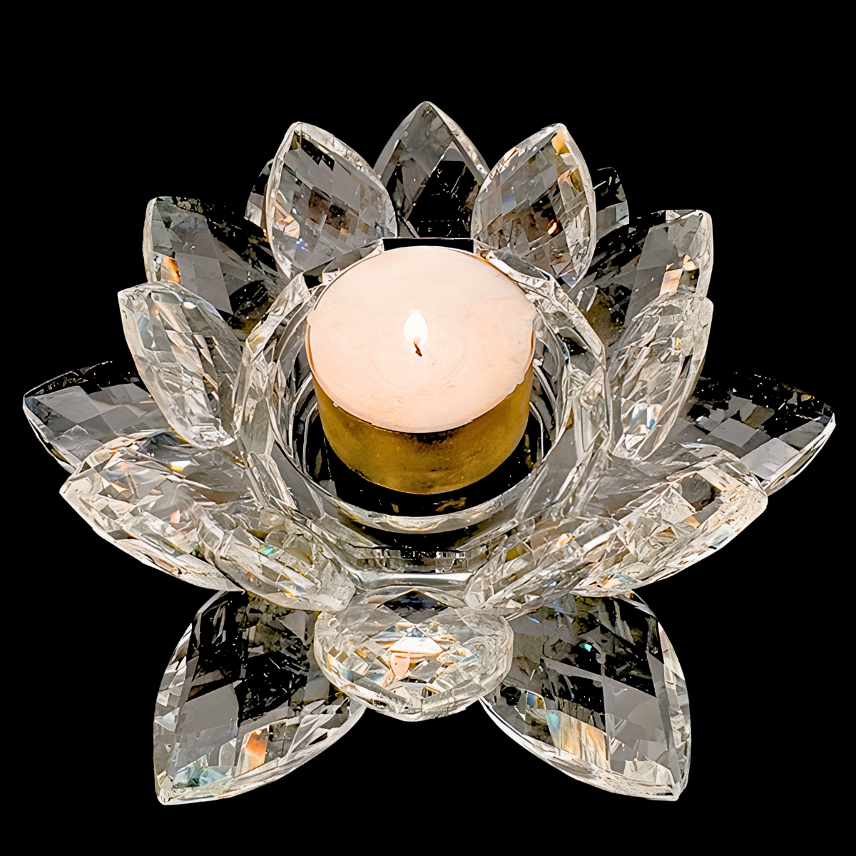 Theelichtje Kristal Lotus