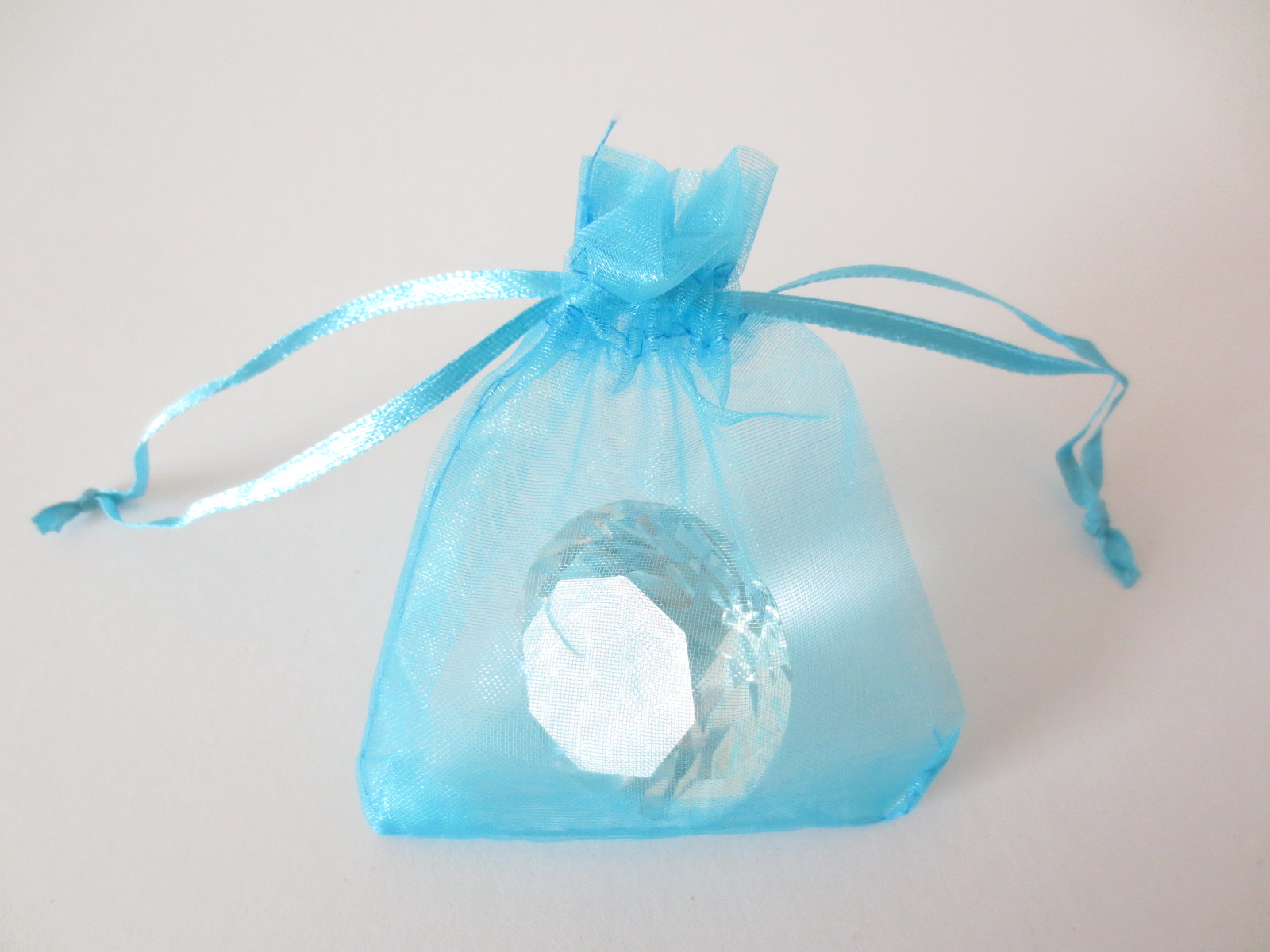 Organza Zakjes 10 x 15cm Turqouise (100 stuks)