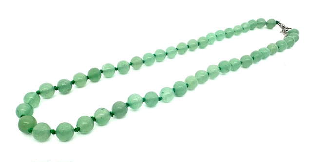 0,8cm steen kralen ketting jade
