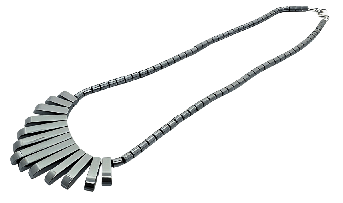 Hematiet staafjes ketting