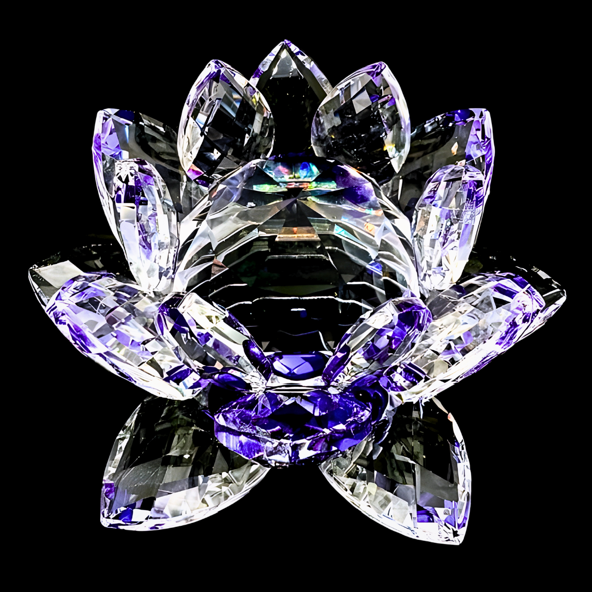 Kristal lotus paars