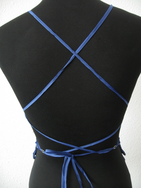 vlinder topje (blauw)